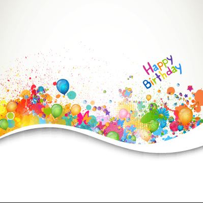Happy Birthday Balloon Grunge Background Vector Graphics 399x399 Happy Birthday Balloon Grunge Background Vector Graphics