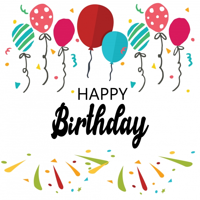 Card With Calligraphy Lettering Happy Birthday Vector Illustration 640x640 Card With Calligraphy Lettering Happy Birthday Vector Illustration