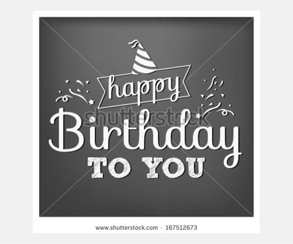 Happy Birthday Vector Text