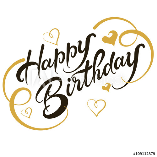 500x500 Greeting Card, Happy Birthday, Vector