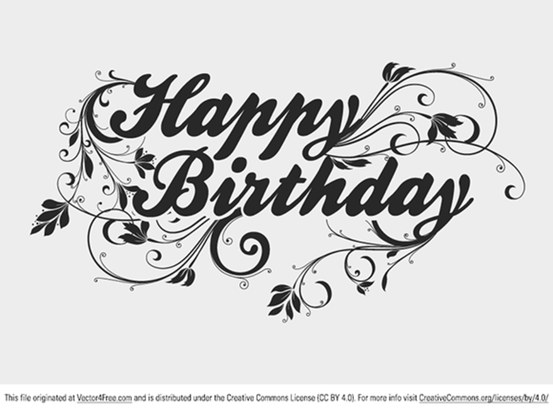 1136x846 Happy Birthday Type