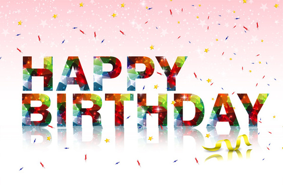 562x368 Happy Birthday Text Art Free Vector Download