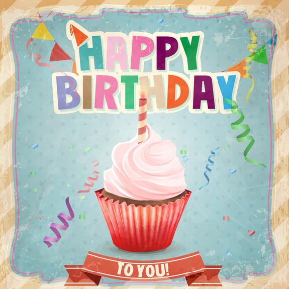 575x575 Happy Birthday Vintage Template Vectors Free Download