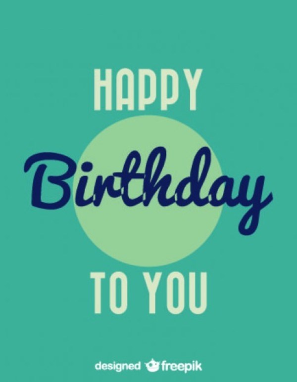 600x773 Happy Birthday Vintage Style Card Design Free Vector