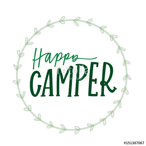 500x500 Happy Camper Stock Image And Royalty Free Vector On Fotolia