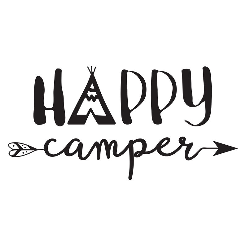 794x794 Camping Happy Camper Happy Camper Dxf Camping Etsy