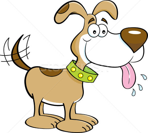 600x539 Cartoon Happy Dog Vector Illustration Ken Benner