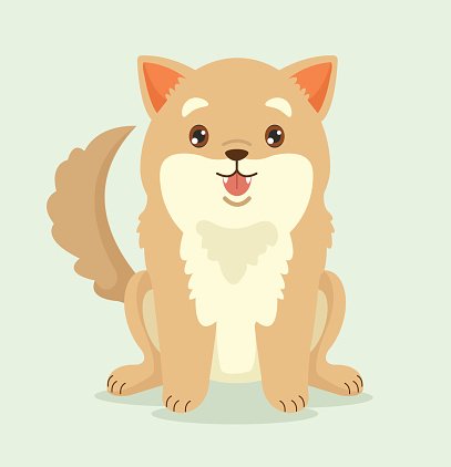 407x422 Happy Dog Vector Flat Cartoon Illustration Premium Clipart
