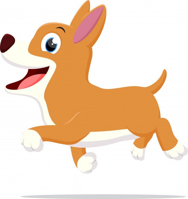 626x663 Happy Dog Cartoon Running Vector Premium Download