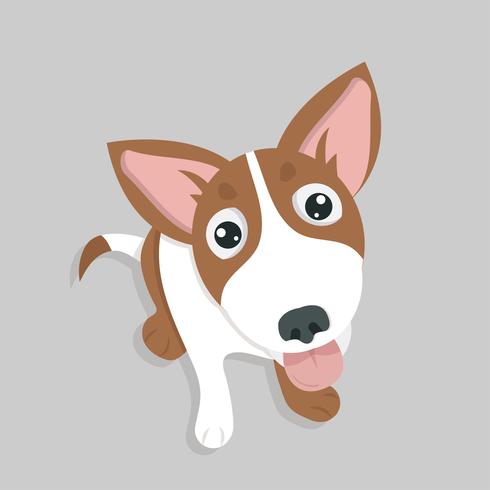 490x490 Cute Funny Happy Dog Vector