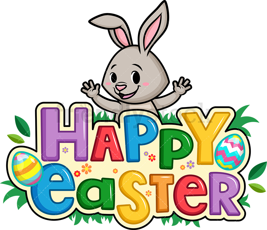 Happy Easter Cartoon Clipart Vector 920x793 Happy Easter Cartoon Clipart Vector