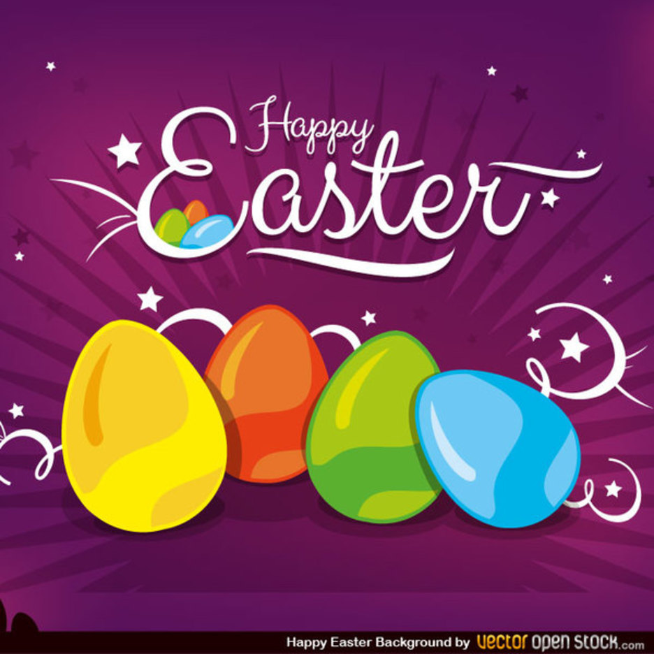 Creative Happy Easter Vector Background Freevectors 936x936 Creative Happy Easter Vector Background Freevectors