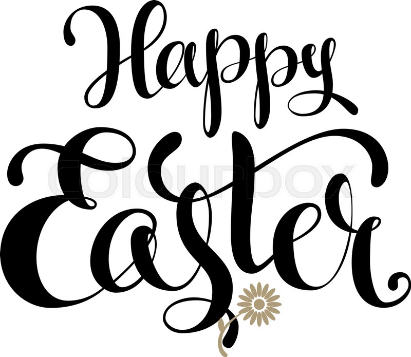 Happy Easter Vector Lettering Stock Vector Colourbox 800x695 Happy Easter Vector Lettering Stock Vector Colourbox
