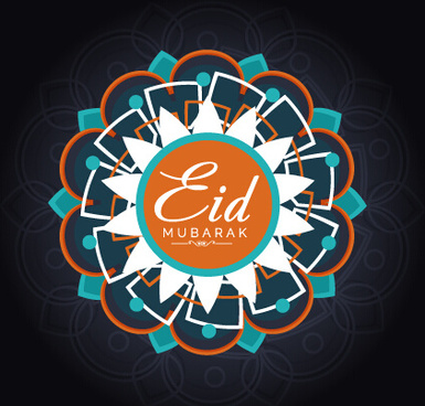 385x368 Eid Mubarak Free Vector Download
