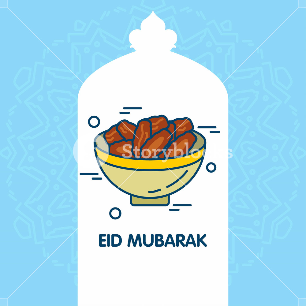 1000x1000 Eid Mubarak Vector Background Greeting Card Calligraphy Of Happy