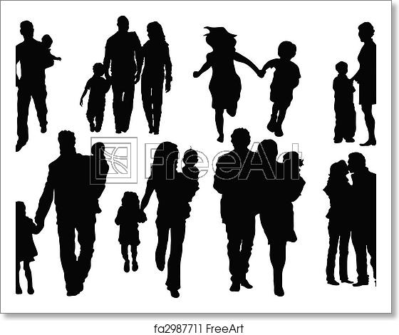 560x470 Free Art Print Of Happy Family Vector Set Of Happy Family