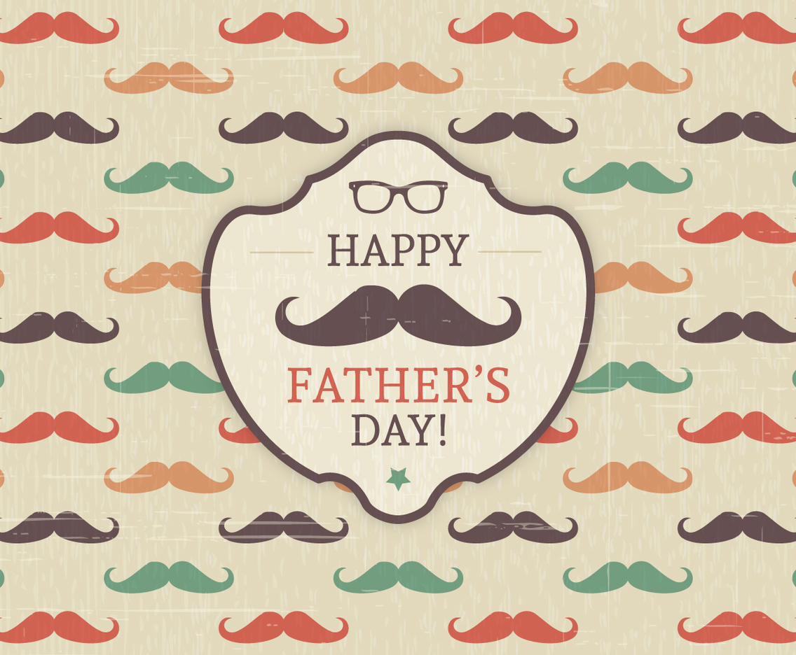 1136x936 Happy Father's Day Card Vector Art Graphics
