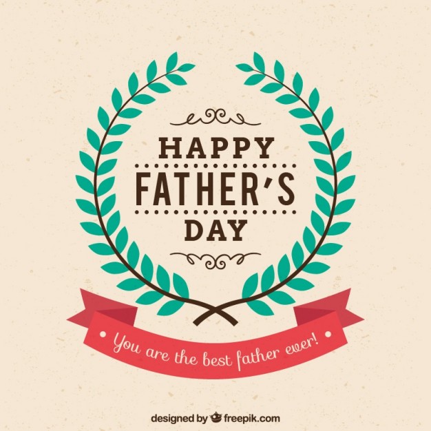626x626 Happy Fathers Day Card Vector Free Download