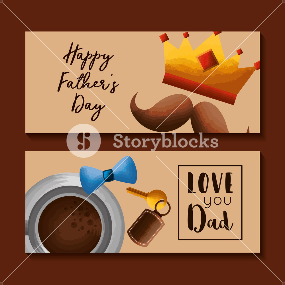 1000x1000 Vertical Banners Mustache Coffee Cup Bow Decoration