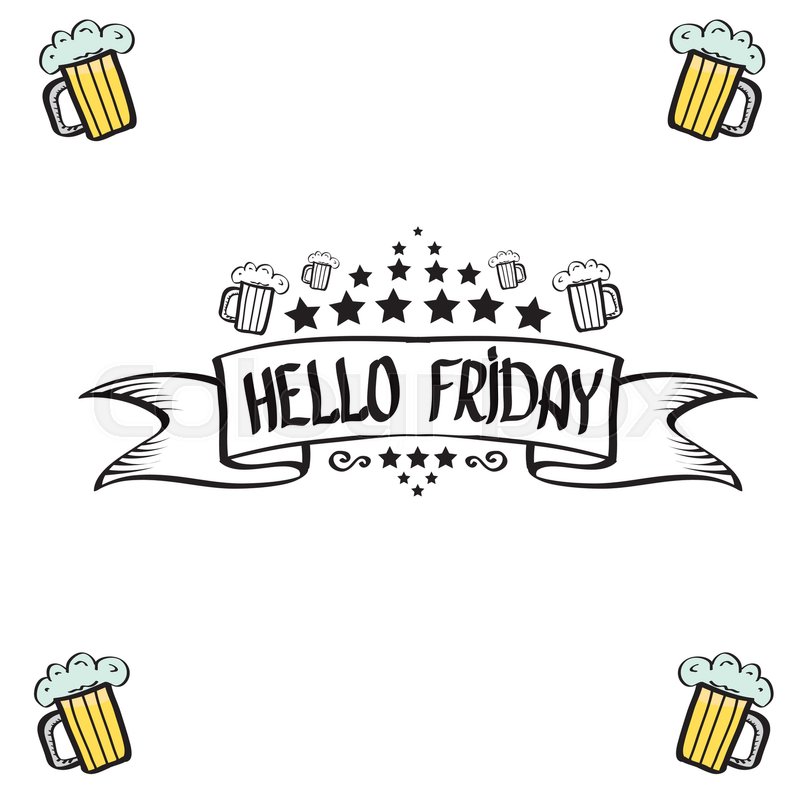 800x800 Happy Friday Vector Background Friday Stock Vector Colourbox