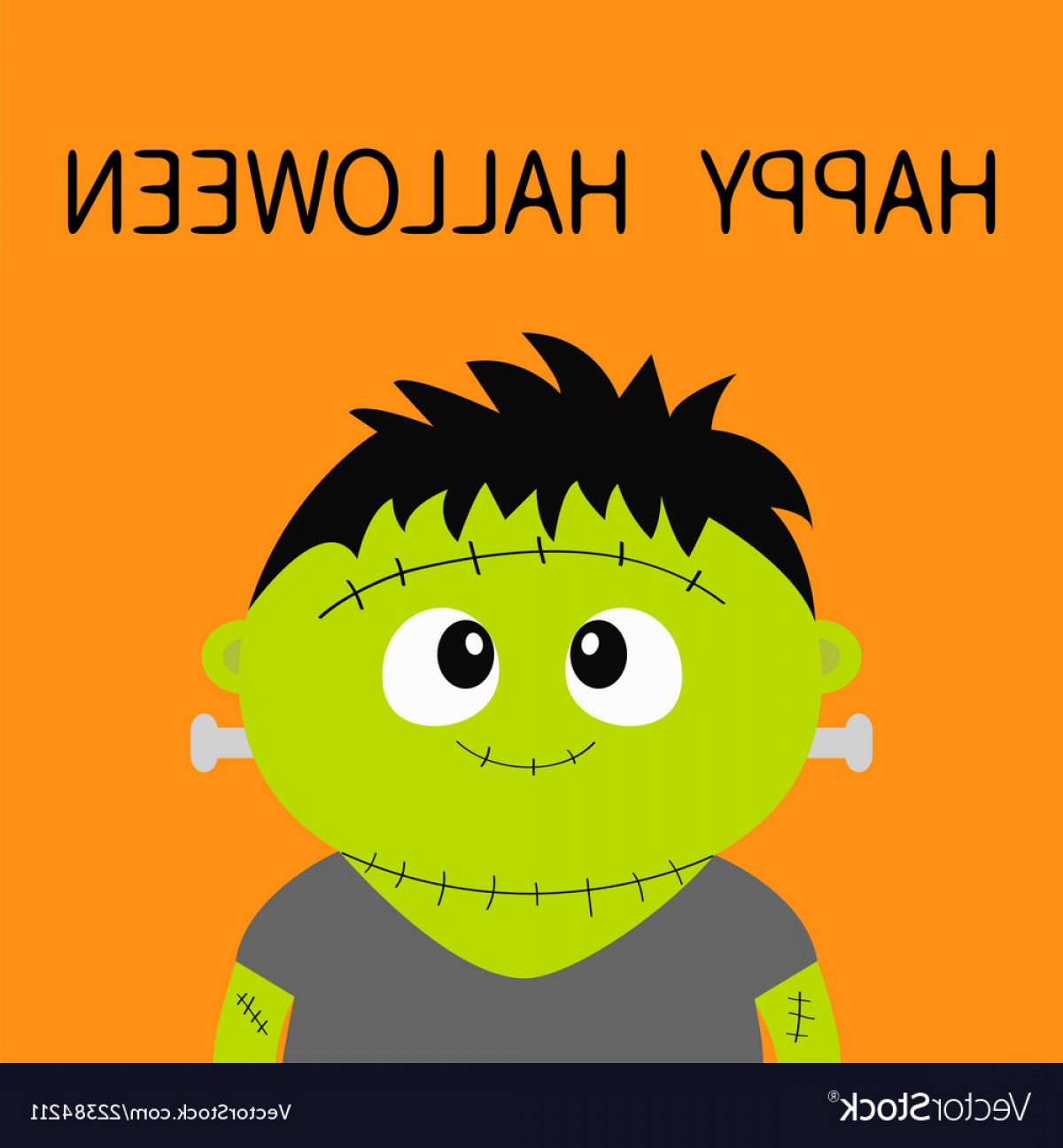 Happy Halloween Frankenstein Monster Cute Cartoon Vector Catchsplace 1200x1296 Happy Halloween Frankenstein Monster Cute Cartoon Vector Catchsplace