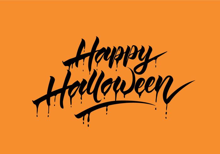 Happy Halloween Vector Calligraphy 700x490 Happy Halloween Vector Calligraphy