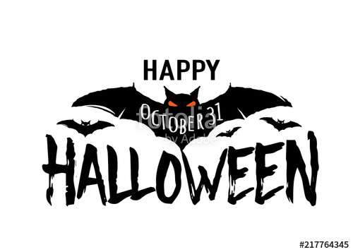 Happy Halloween Vector Text Banner Silhouette Holiday Sign 500x357 Happy Halloween Vector Text Banner Silhouette Holiday Sign