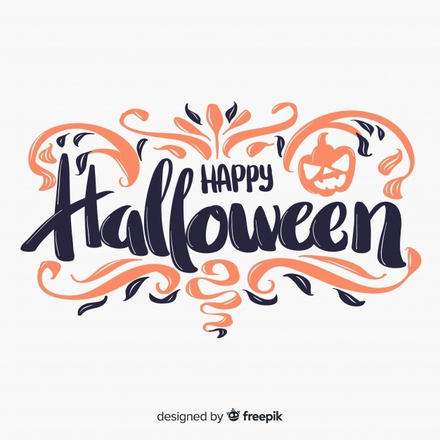Happy Halloween Lettering Background Vector Free Download 626x626 Happy Halloween Lettering Background Vector Free Download