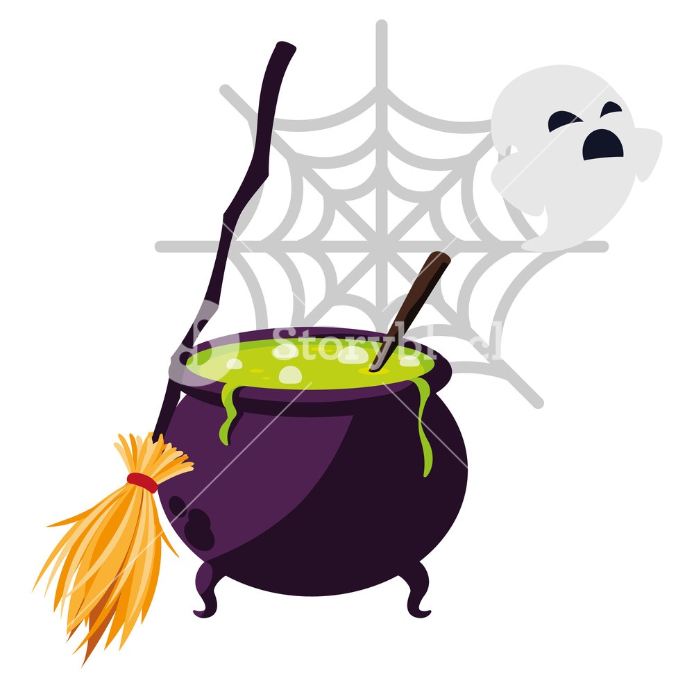 Happy Halloween Cauldron Icon Vector Illustration Design Royalty 1000x1000 Happy Halloween Cauldron Icon Vector Illustration Design Royalty