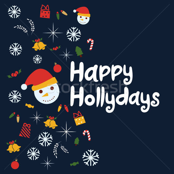 600x600 Happy Holidays Vector Background Vector Illustration Maria