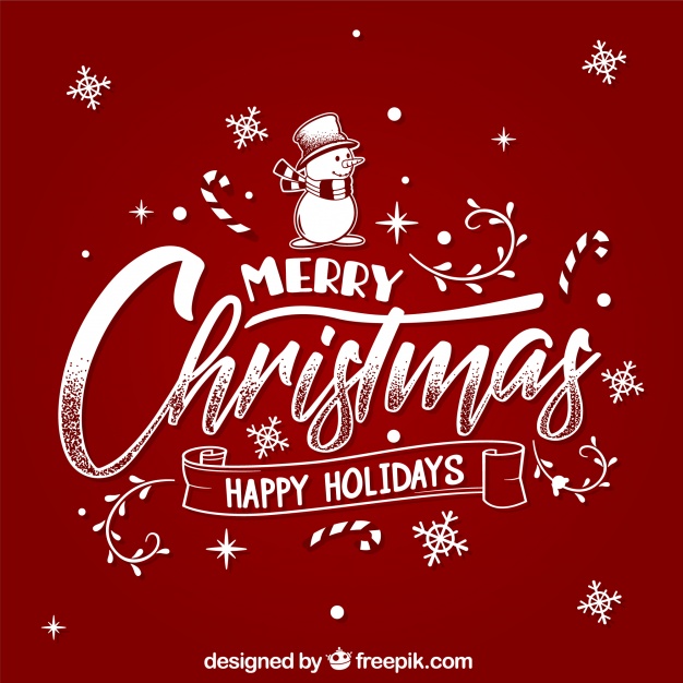626x626 Merry Christmas And Happy Holidays Vector Free Download