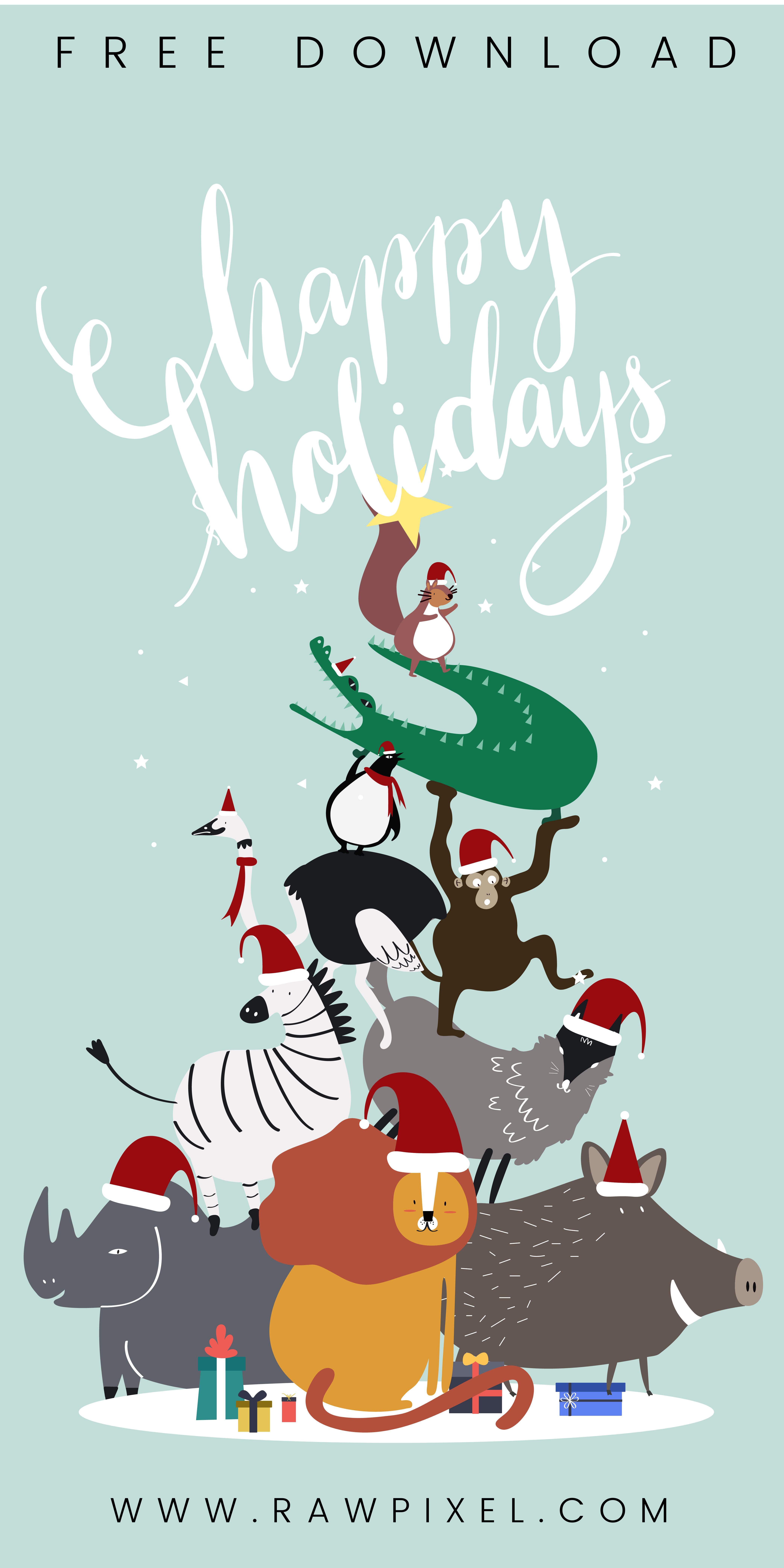 4168x8334 Download Free Royalty Free Happy Holidays Vectors