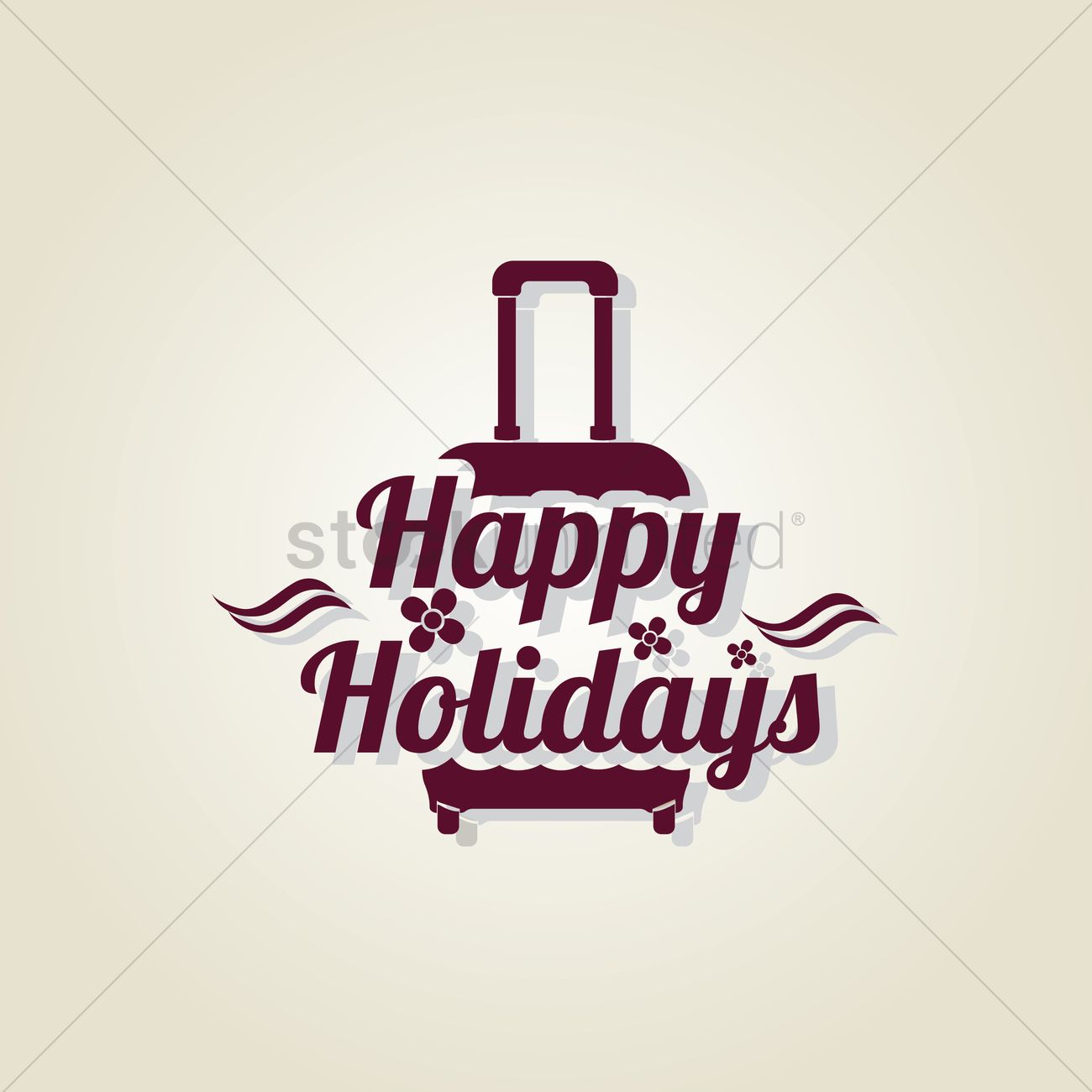 1300x1300 Free Happy Holidays Vector Image