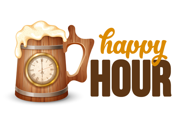 Happy Hour Beer Background Vector Free Download 600x421 Happy Hour Beer Background Vector Free Download