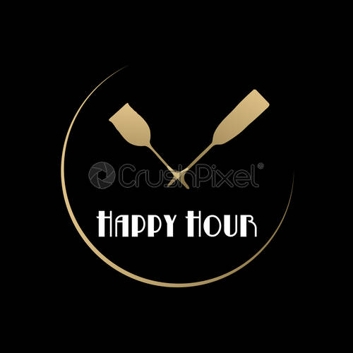 Vector Sign Happy Hour, Restaurant 500x500 Vector Sign Happy Hour, Restaurant
