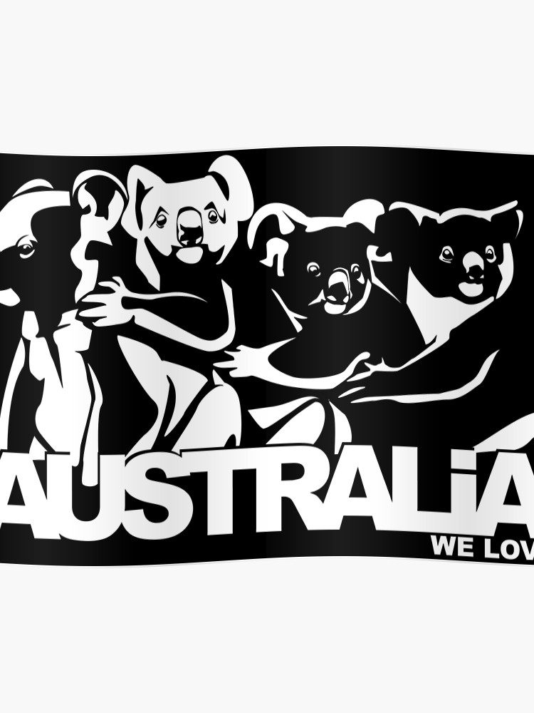 Koala National Australia Animal Happy Hour Vector Art Poster 750x1000 Koala National Australia Animal Happy Hour Vector Art Poster