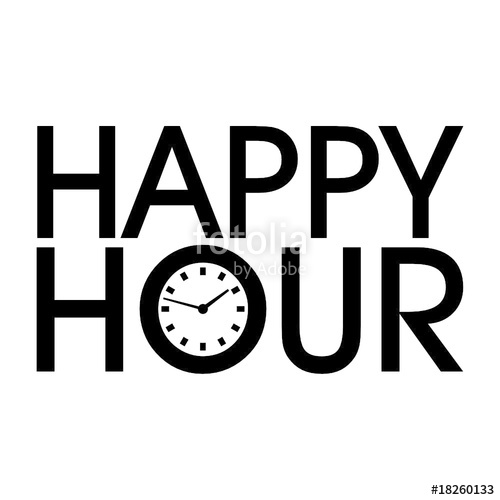 Schrift Happy Hour Mit Uhr Stock Image And Royalty Free Vector 500x500 Schrift Happy Hour Mit Uhr Stock Image And Royalty Free Vector