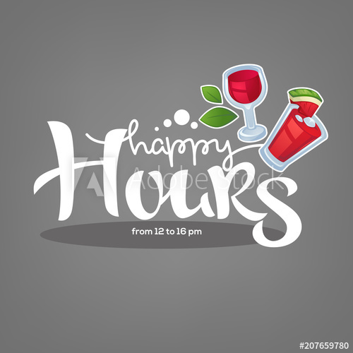 Take Your Summer Drink And Enjoy Our Happy Hour! Vector Commercial 500x500 Take Your Summer Drink And Enjoy Our Happy Hour! Vector Commercial