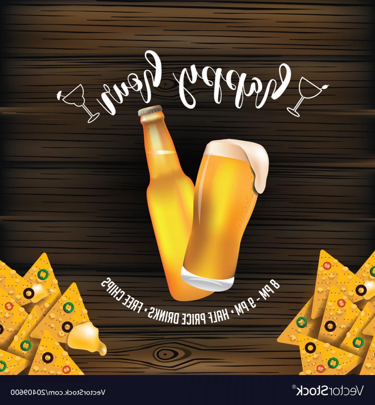 Happy Hour Beer Vector Handandbeak 1200x1296 Happy Hour Beer Vector Handandbeak