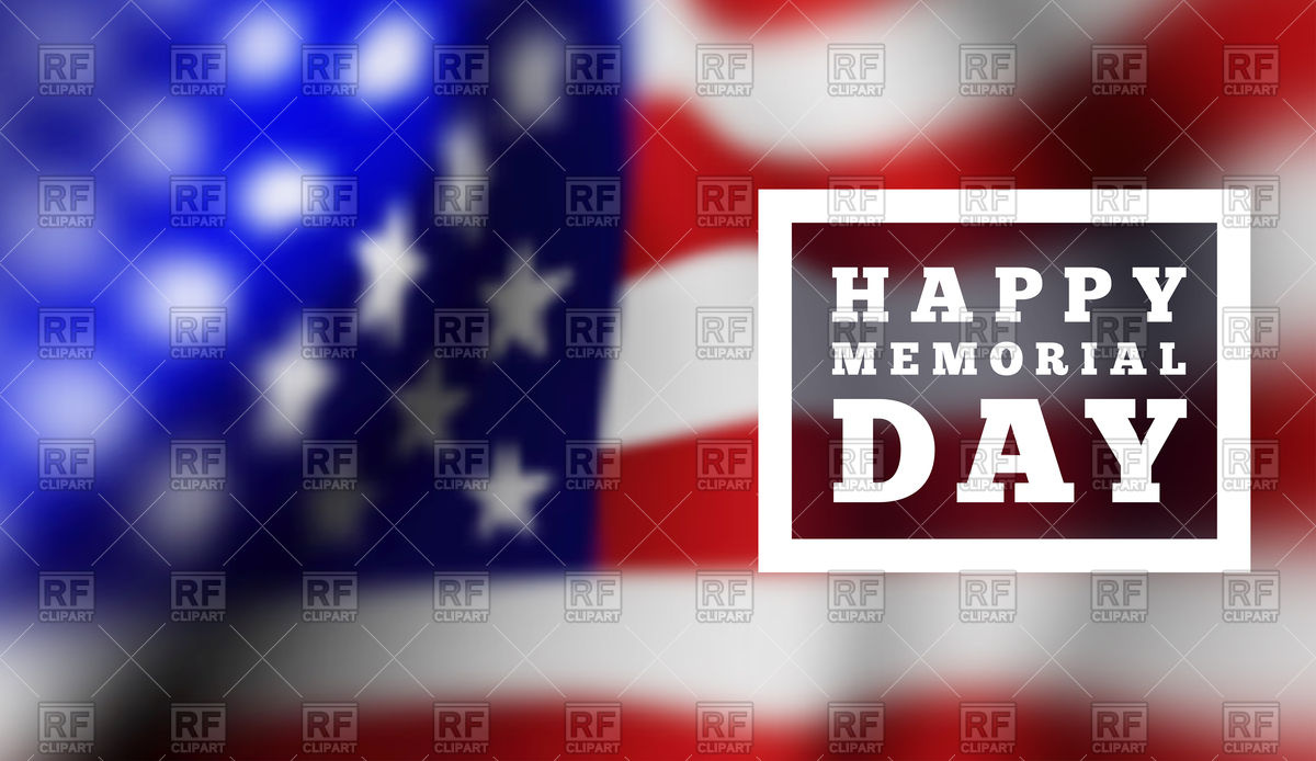 Happy Memorial Day Vector Image Of Holiday 1200x694 Happy Memorial Day Vector Image Of Holiday