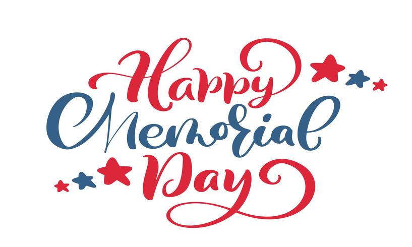 Vector Happy Memorial Day Card Calligraphy Hand Lettering Text 817x490 Vector Happy Memorial Day Card Calligraphy Hand Lettering Text