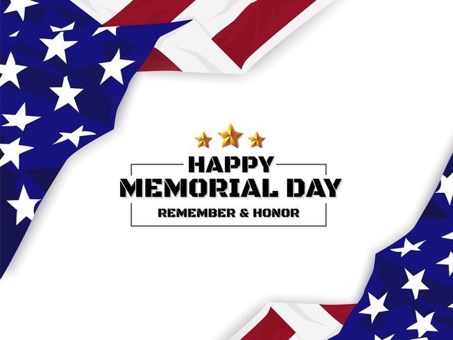 Happy Memorial Day Background Usa Flag Banner With Copy Space 653x490 Happy Memorial Day Background Usa Flag Banner With Copy Space