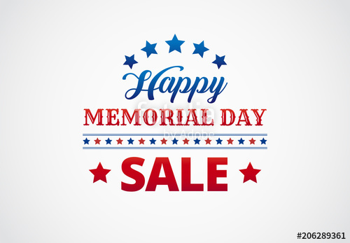 Happy Memorial Day Sale Banner Background Vector Illustration 500x347 Happy Memorial Day Sale Banner Background Vector Illustration