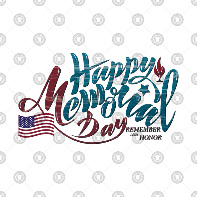 Happy Memorial Day Vector Illustration American Flag 630x630 Happy Memorial Day Vector Illustration American Flag