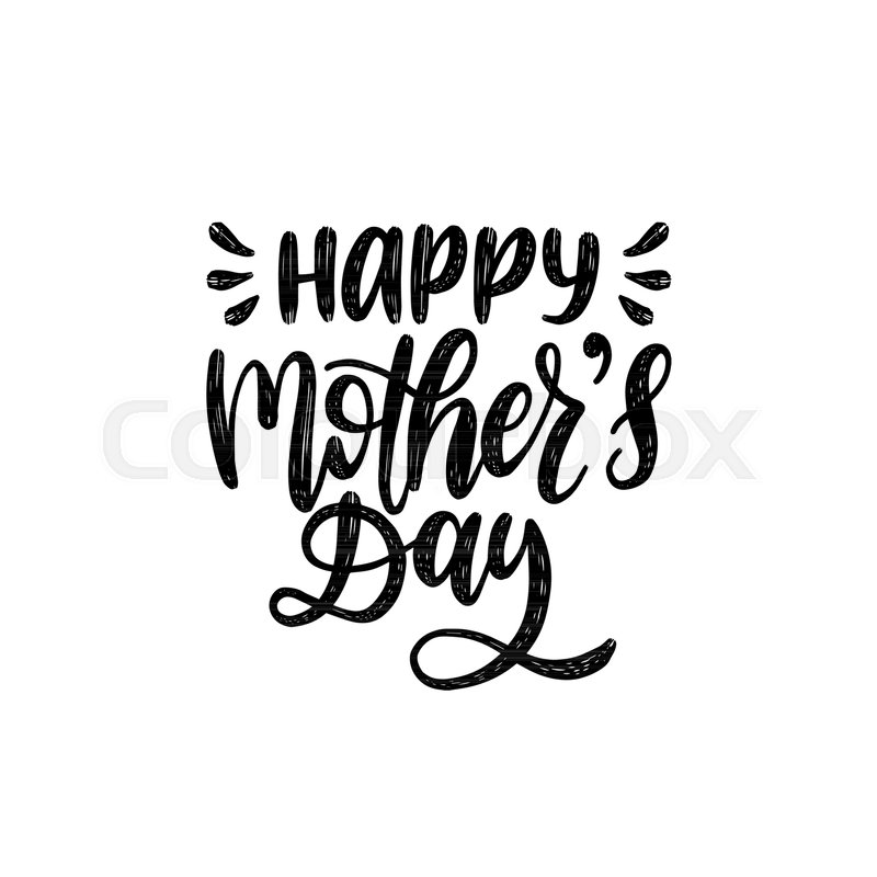800x800 Happy Mothers Day Vector Hand Stock Vector Colourbox