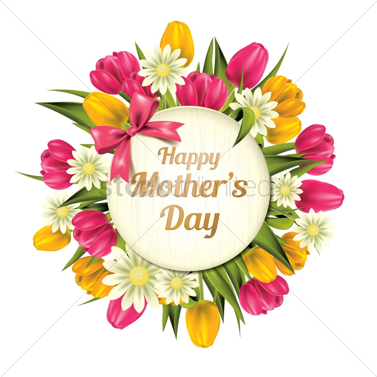 1300x1300 Happy Mothers Day Vector Image