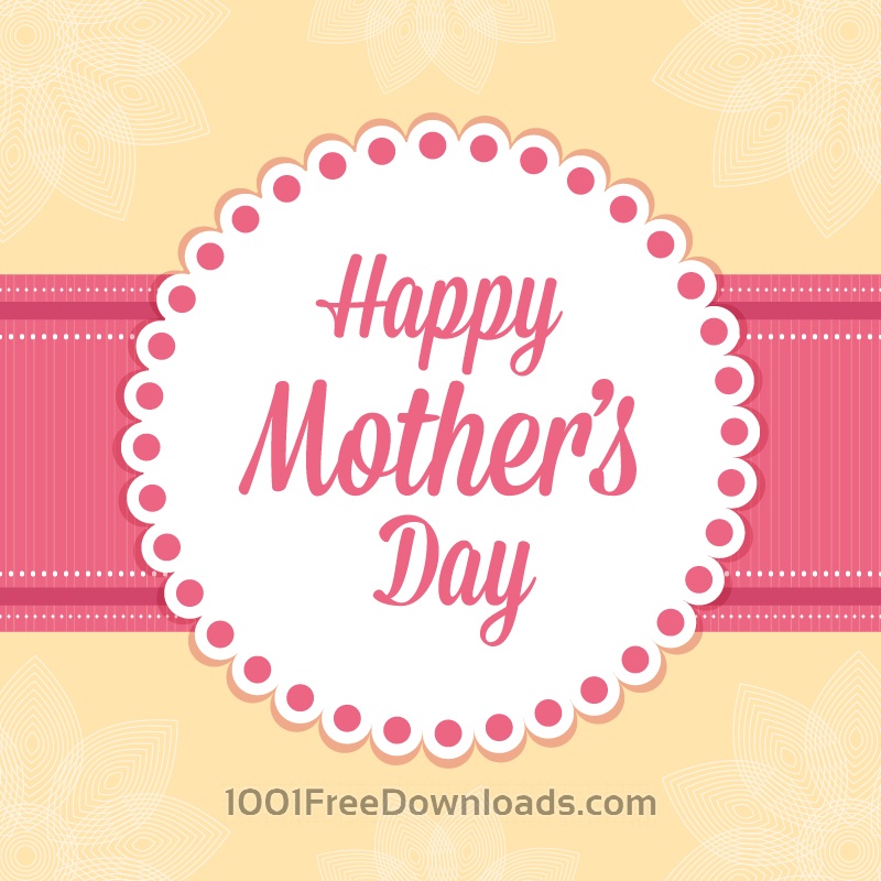 800x800 Free Vectors Happy Mother's Day Card Abstract