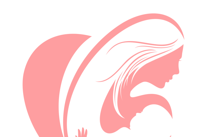 800x533 Mum And Happy Child Silhouettes, Mothers Day Vector Concept