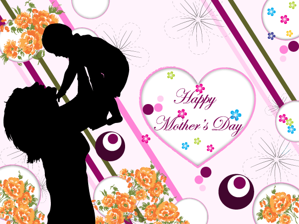 600x450 Happy Mother's Day Vector