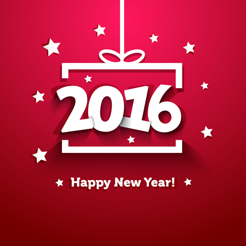 Happy New Year 2016 Vector